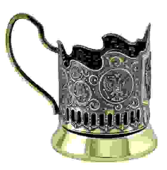 Подстаканник латунный "Герб РФ"