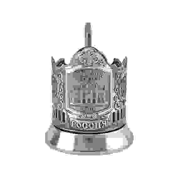 Подстаканник "Рижский вокзал" никелированный с чернью