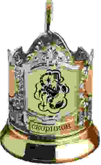 Подстаканник позолоченный Скорпион