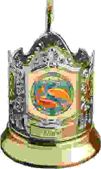 Подстаканник позолоченный Рыбы (сублимация)