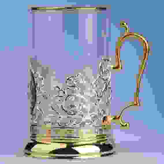 Подстаканник "РЖД" литой (серебрение, золочение)