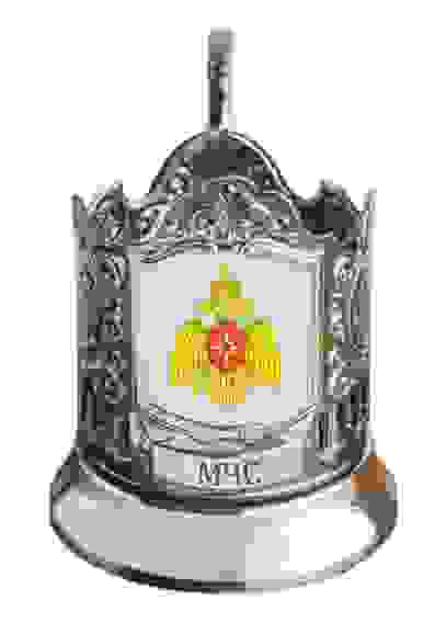 Подстаканник черненый сублимация (Герб МЧС)