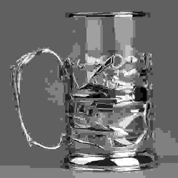 Подстаканник "ВКС" никелированный