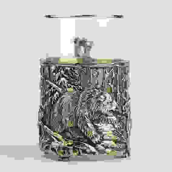 Подстаканник литой "Охота на медведя"