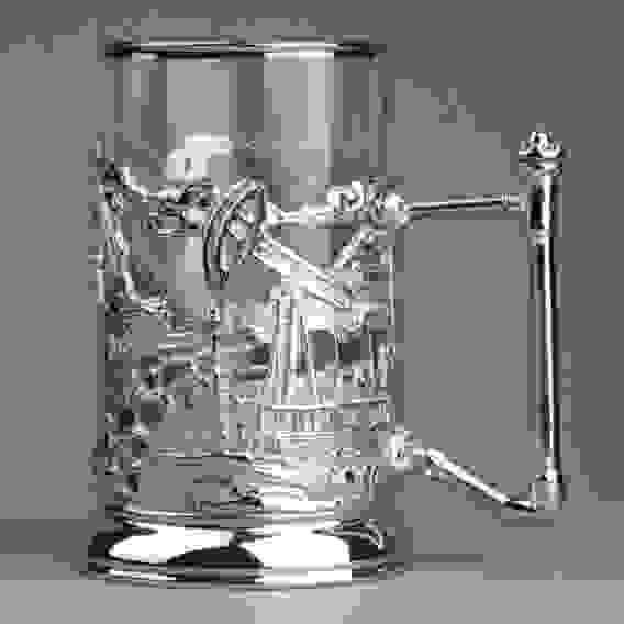 Подстаканник "Нефть" (никелирование)