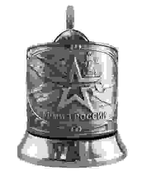 Подстаканник "Армия" никелированный с чернью