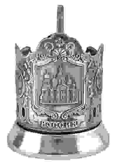 Подстаканник "Храм Спаса-на-Крови" никелированный с чернью