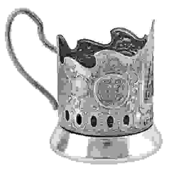 Подстаканник "Храм Спаса-на-Крови" никелированный с чернью