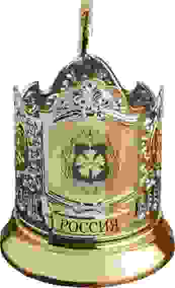 Подстаканник позолоченный с гравировкой "ГЕН ШТАБ ГРУ-ВС"