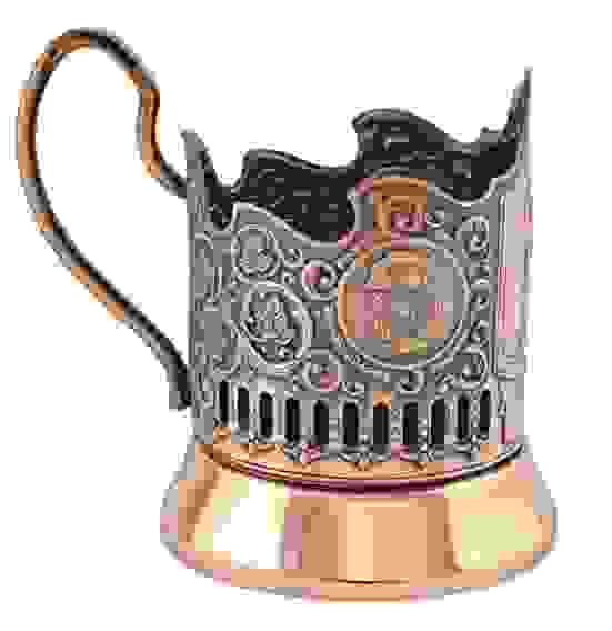 Подстаканник медный "Комбат"